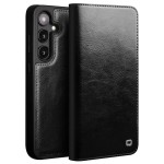 QIALINO Eleganckie Skórzane Etui do Samsung Galaxy S24 5G czarne