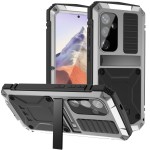 R-JUST Mocne Pancerne Etui Antywstrząsowe do Samsung Galaxy S24 5G srebrne