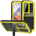 R-JUST Mocne Pancerne Etui Antywstrząsowe do Samsung Galaxy S24 5G żółte