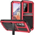 R-JUST Mocne Pancerne Etui Antywstrząsowe do Samsung Galaxy S24 5G czerwone