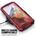 R-JUST Mocne Pancerne Etui Antywstrząsowe do Samsung Galaxy S24 5G czerwone