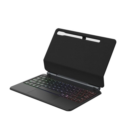 Magnetyczna Podświetlana Klawiatura TouchPad do Samsung Galaxy Tab S8 czarna