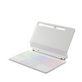 Magnetyczna Podświetlana Klawiatura TouchPad do Samsung Galaxy Tab S8 biała