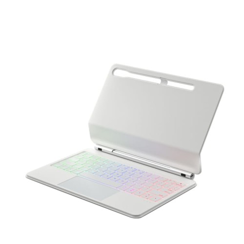 Magnetyczna Podświetlana Klawiatura TouchPad do Samsung Galaxy Tab S8 biała