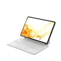 Magnetyczna Podświetlana Klawiatura TouchPad do Samsung Galaxy Tab S8 biała
