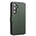 QIALINO Matowe Skórzane Etui do Samsung Galaxy S24 5G zielone