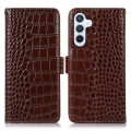 Skórzane Etui Pokrowiec FRID do Samsung Galaxy S24 5G brązowy