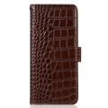 Skórzane Etui Pokrowiec FRID do Samsung Galaxy S24 5G brązowy