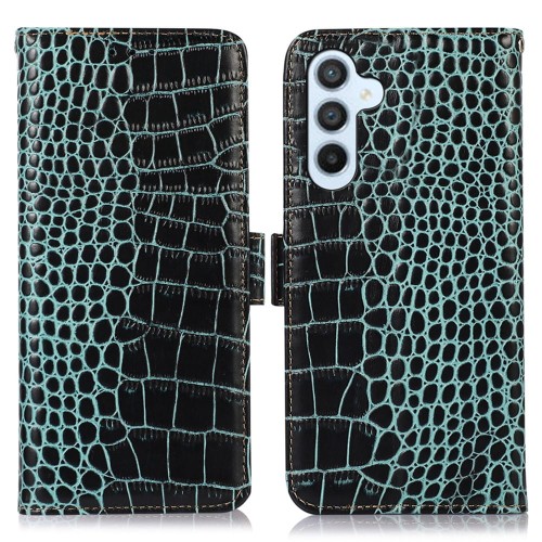 Skórzane Etui Pokrowiec FRID do Samsung Galaxy S24 5G zielony