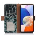 Skórzane Etui Pokrowiec FRID do Samsung Galaxy S24 5G zielony