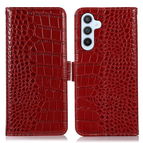 Skórzane Etui Pokrowiec FRID do Samsung Galaxy S24 5G czerwony