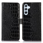 Skórzane Etui Pokrowiec FRID do Samsung Galaxy S24 5G czarny