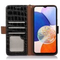 Skórzane Etui Pokrowiec FRID do Samsung Galaxy S24 5G czarny