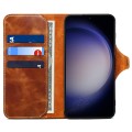 Denior Skórzane Etui Pokrowiec do Samsung Galaxy S24 5G brązowe