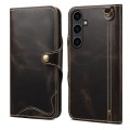 Denior Skórzane Etui Pokrowiec do Samsung Galaxy S24 5G czarne