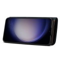 Denior Skórzane Etui Pokrowiec do Samsung Galaxy S24 5G niebieskie