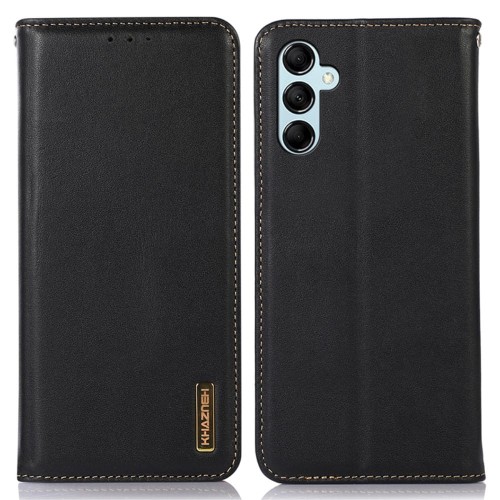 Skórzane Etui Pokrowiec KHAZNEH do Samsung Galaxy S24 5G czarne