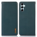 Skórzane Etui Pokrowiec KHAZNEH do Samsung Galaxy S24 5G zielone