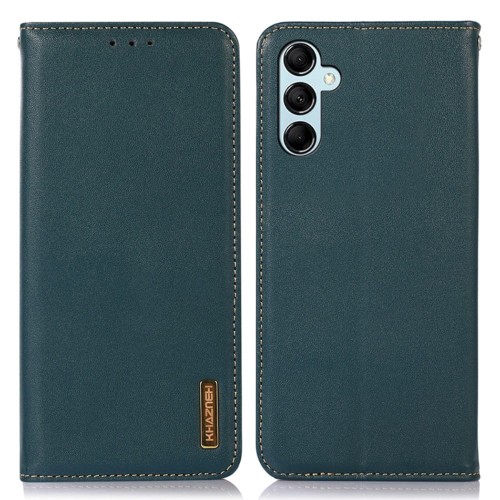 Skórzane Etui Pokrowiec KHAZNEH do Samsung Galaxy S24 5G zielone