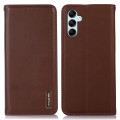 Skórzane Etui Pokrowiec KHAZNEH do Samsung Galaxy S24 5G brązowe