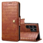 Denior Etui Pokrowiec do Samsung Galaxy S24 Ultra 5G brązowe