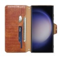 Denior Etui Pokrowiec do Samsung Galaxy S24 Ultra 5G brązowe