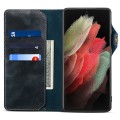 Denior Skórzane Etui Pokrowiec do Samsung Galaxy S24 Ultra 5G niebieskie