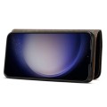 Denior Skórzane Etui Pokrowiec do Samsung Galaxy S24 Ultra 5G niebieskie