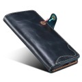 Denior Skórzane Etui Pokrowiec do Samsung Galaxy S24 Ultra 5G niebieskie