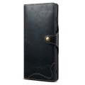 Denior Skórzane Etui Pokrowiec do Samsung Galaxy S24 Ultra 5G niebieskie