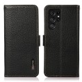 KHAZNEH Skórzane Etui Pokrowiec FRID do Samsung Galaxy S24 Ultra 5G czarne