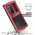 R-JUST Mocne Pancerne Etui Antywstrząsowe do Samsung Galaxy S24 Ultra 5G czerwone