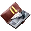 QIALINO Eleganckie Skórzane Etui do Samsung Galaxy S24 Ultra brązowe