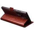 QIALINO Eleganckie Skórzane Etui do Samsung Galaxy S24 Ultra brązowe