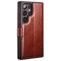 QIALINO Eleganckie Skórzane Etui do Samsung Galaxy S24 Ultra brązowe
