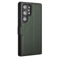 QIALINO Matowe Skórzane Etui do Samsung Galaxy S24 Ultra zielone