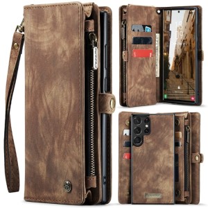 Pokrowiec Portfel CASEME do Samsung Galaxy S24 Ultra brązowy