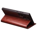 QIALINO Eleganckie Skórzane Etui do Samsung Galaxy S24 Ultra 5G brązowe