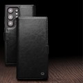 QIALINO Eleganckie Skórzane Etui do Samsung Galaxy S24 Ultra 5G czarne