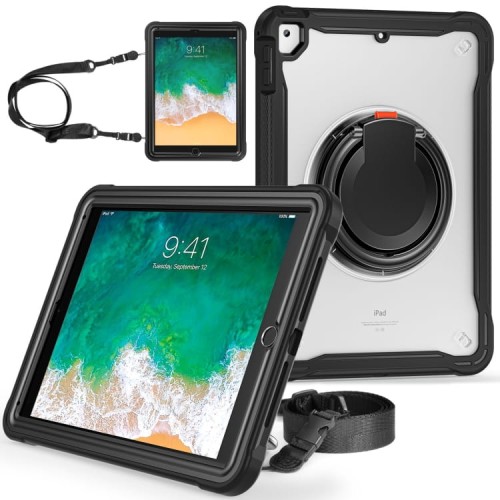 Pancerne Etui Obudowa z Uchwytem do iPad 9.7 / iPad Air 2 / iPad Pro 9.7 czarne