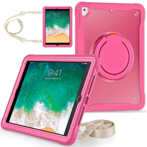 Pancerne Etui Obudowa z Uchwytem do iPad 9.7 / iPad Air 2 / iPad Pro 9.7 różowe