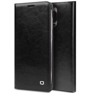 Klasyczne etui QIALINO Mate 9 Pro / Porsche Design skóra czarne