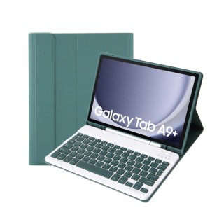 Zielone Etui Bezprzewodowa Klawiatura do Samsung Galaxy Tab A9+