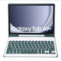 Zielone Etui Bezprzewodowa Klawiatura do Samsung Galaxy Tab A9+