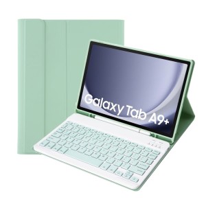 Miętowe Etui Bezprzewodowa Klawiatura do Samsung Galaxy Tab A9+