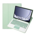 Miętowe Etui Bezprzewodowa Klawiatura z TouchPad do Samsung Galaxy Tab A9+
