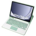 Miętowe Etui Bezprzewodowa Klawiatura z TouchPad do Samsung Galaxy Tab A9+