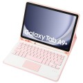 Różowe Etui Bezprzewodowa Klawiatura z TouchPad do Samsung Galaxy Tab A9+
