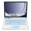 Niebieskie Etui Bezprzewodowa Klawiatura z TouchPad do Samsung Galaxy Tab A9+