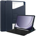 Granatowe Obrotowe Etui Bezprzewodowa Klawiatura do Samsung Galaxy Tab A9+